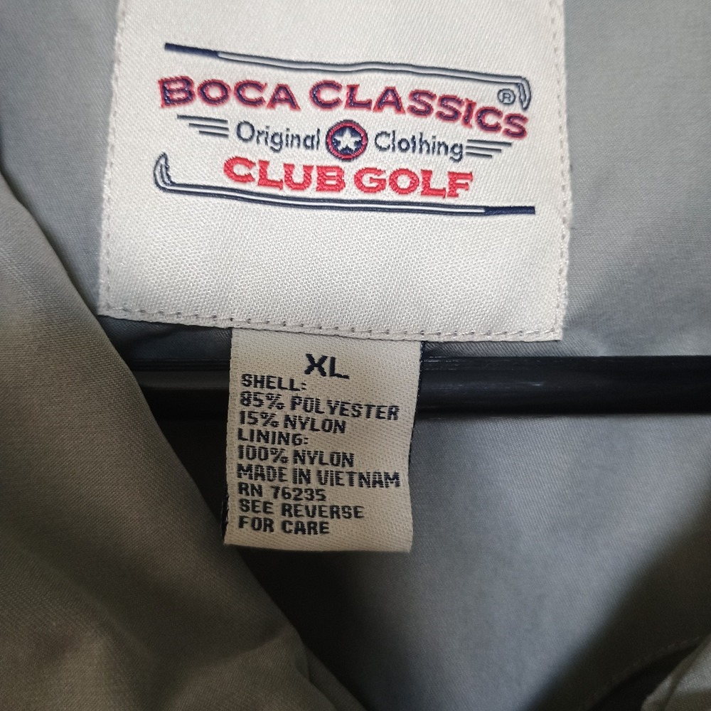 Boca Classics Golf Club Jacket Men's Size XL - Picture 5 of 9